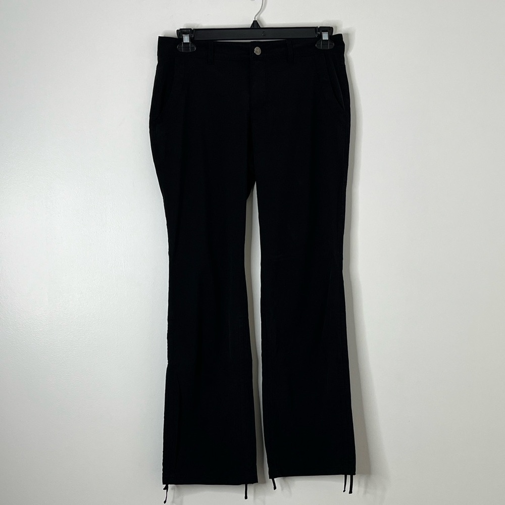 REI WOMENS BLACK NYLON STRETCH HIKING PANTS Sz 8